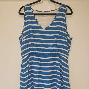 GAP Blue and White Striped Dress